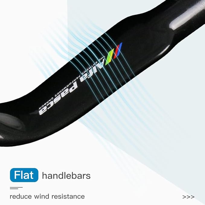 Alfa Pasca Aero Handlebars for Road Bike Carbon Racing Bicycle Handlebars Drop Bars Lightweight 31.8 UD Glossy/Matte 400/420/440mm
