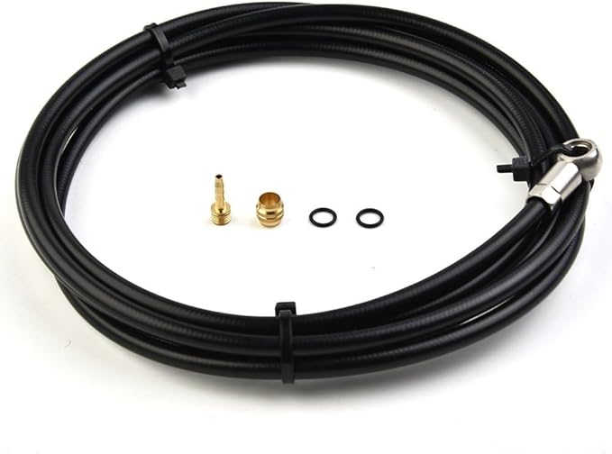 for Bike Brake Hose 2 Meter for MT5/For MT6/MT7/MT8 & for MT Trail SL PRO FLATMOUNT, Mountain for Bike Hydraulic Brake Kit with 5mm for Banjo Connector, Rubber Line with