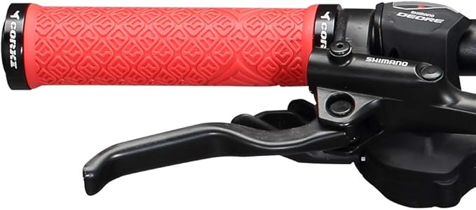 corki Mountain Bike Grips,Double Lock on Locking Bicycle Handlebar Grips for MTB,Downhill