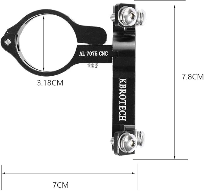 Bicycle Water Bottle Cage Holder Adapter Adjustable MTB Road Bike Handlebar Water Bottle Holder Seat Post Bottle Mount (Double Black)