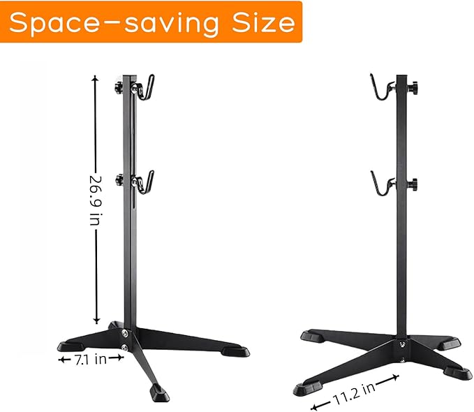 Bike Stand Floor, Seat Stay and Chain Stay Support Bicycle Stand Rack, Bike Stands for Indoor Storage