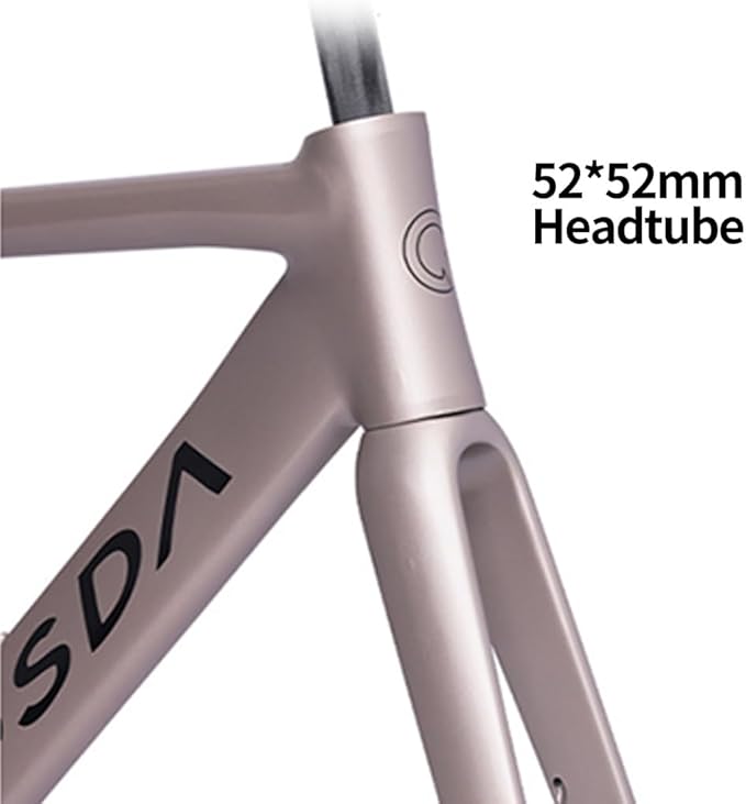 700C Road Bike Frameset 45CM 48CM 51CM Aluminum Alloy Disc Brake Frame Wind Breaker Frame Carbon Fiber Fork BSA BB68 Thru Axle 12 * 100mm 12 * 142mm(Gray,48cm)