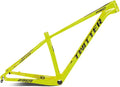 27.5er 29er Bike Frame 15''/17''/19'' Hardtail Mountain Bike Frame XC/AM Carbon Rigid Frame Disc Brake QR 135mm Internal Routing(Yellow,27.5 * 15'')
