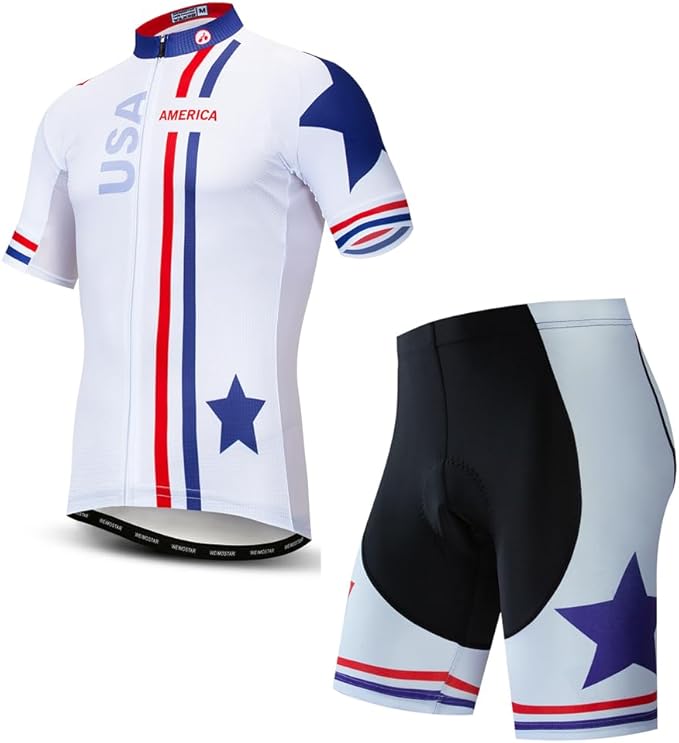 Cycling Jersey Men Set Road Short Sleeve Quick Dry Bike Padded Cycling Clothing Suit Bicycle Wear Summer