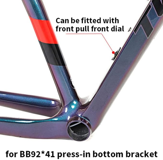 Carbon Fiber Bike Frame 27.5/29er Hardtail Mountain Bike Frame 15''/17''/19'' Disc Brake Thru Axle 12x148mm Boost Frame XC Internal Routing(Black,29 * 15'')