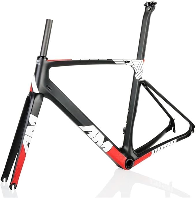 QR 130mm Ultralight Breaking Design 700c Road Bike Frameset Carbon Racing Frame + Fork Internal Routing C Brake Frame Set
