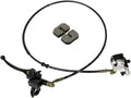 HIAORS Upgraded Hydraulic Brake Master Cylinder Caliper With Brake Pad Assembly Hose Tube for 97cc 2.8HP Baja Doodlebug Dirtbug DB30 Mini Bike Dirt Bike Moto Parts