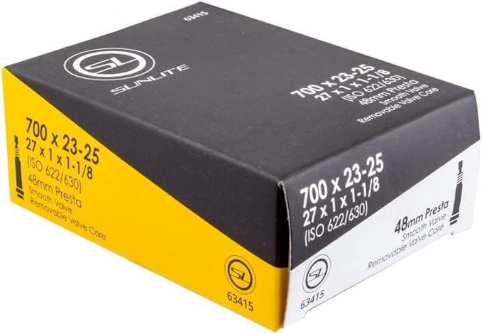 Sunlite Standard Presta Valve Bicycle Tubes