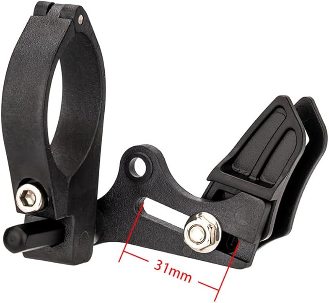 Chain Guide, Mountain Bike Chain Guide Bash Guard, Strong Nylon Bicycle Chain Protector, Bicycle Chain Guide for Most Road Mountain Bikes Black