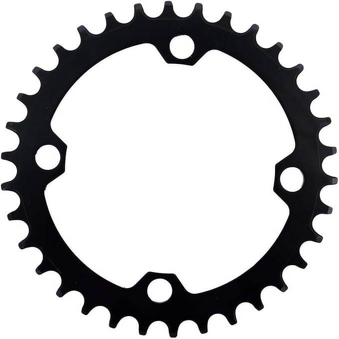 YBEKI Pro-Grade 104BCD Chainring (30-52T) CNC 7075-T6 Aluminum Narrow-Wide MTB/Road Round Oval Bike Chainwheel | Shimano/SRAM 8-11 Speed Compatible | 573MPa Strength(Black/Red/Blue)