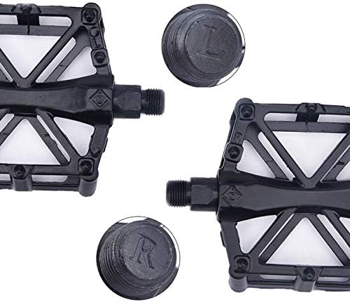 Free-fly Bicycle Pedal - Aluminum Bearing Bike Pedals with 16 Anti-Skid Pins - Lightweight Platform Pedals - Universal 9/16" Bike Pedal for Mountain BMX MTB Road Bike