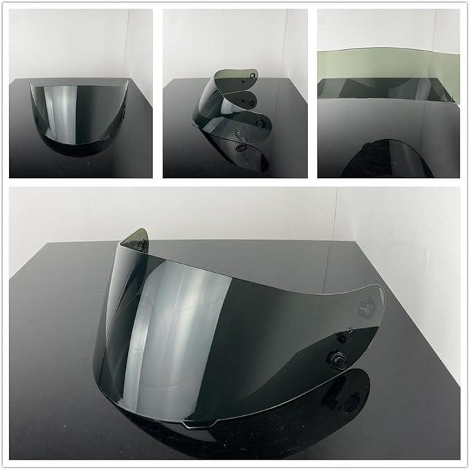 HJ-09 Helmet Visor Replacement,Motorcycle Helmet Face Shield Sunshield UV Protection for HJC CL-15 CL-17 CL-16 CL-SP AC-12 FS-10 CS-R1 IS-16 CS-R2 (Deep Black)