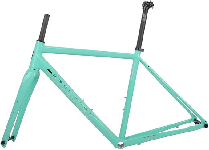 Gravel Road Bike Frameset 700C Aluminum Alloy Disc Brake Frame 44/47/50/53/56cm Carbon Fiber Fork Thru-Axle F100*12mm R142*12mm Internal Routing