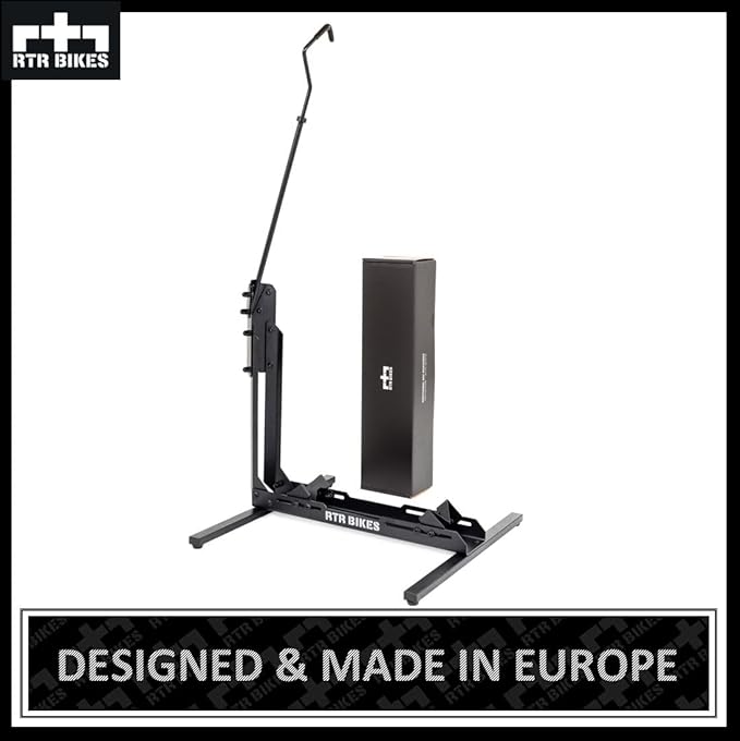 Brutus Up Vertical Bike Stand for Garage & Indoor – 2-in-1 Floor Rack for E-Bikes up to 66 lbs – Fits 24-29" Wheels & 3.5" Wide Tires – No Drilling Upright Storage