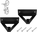 2 Pack Bike Rack Wall Hook Wall Mount Bike Hook Holder Storage Rack for Indoor Storage and Garage Organization Flip-Up Bicycle Rack with EVA for Bicycles - Mountain (Triangle Black)