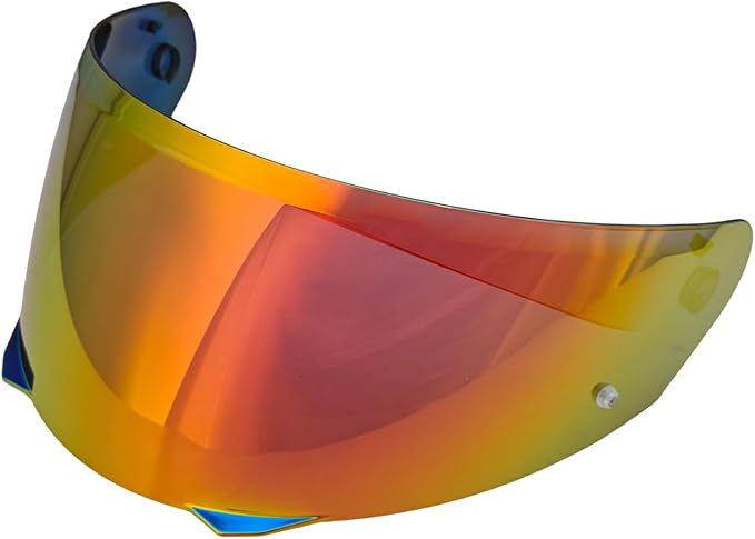 HJ-33 Helmet shield Replacement,Motorcycle Helmet Visor Compatible with HJC i90,i91 (Deep Gold Red)