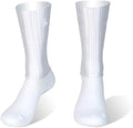 Socks For Men Anti-Slip Silicone Summer Aero White Line Cycling Sports Running Socks-White_One_Size_(35-46)