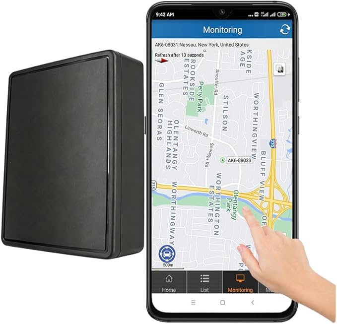 Magnetic GPS Tracker for Vehicles One Month Subscription Included Tracking Devices for Cars Hidden Long Battery Life Car Tracker Device Hidden for Trailer Motorcycle Truck Fleet GPS Tracker