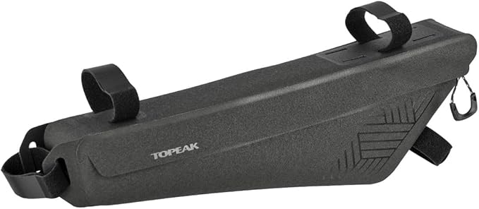 Topeak MidLoader DryBag M – 3L Waterproof Bike Frame Bag, Dual-Zipper Design, TPU/Polyester Construction, Reflective Logo, Adventure Gravel & MTB Frame Storage