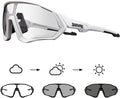 KAPVOE Photochromic Cycling Glasses Men Women Mountain Bike Sunglasses Clear MTB Bicycle Riding - K9408