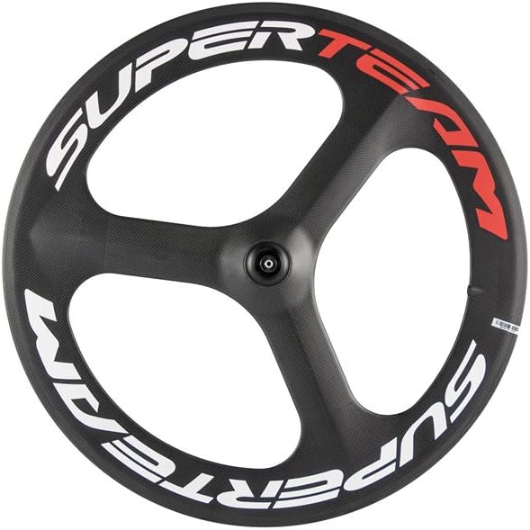 Carbon Tri Spoke Wheel 700c Road Bike Wheelset Matte Finish Clincher Wheelset