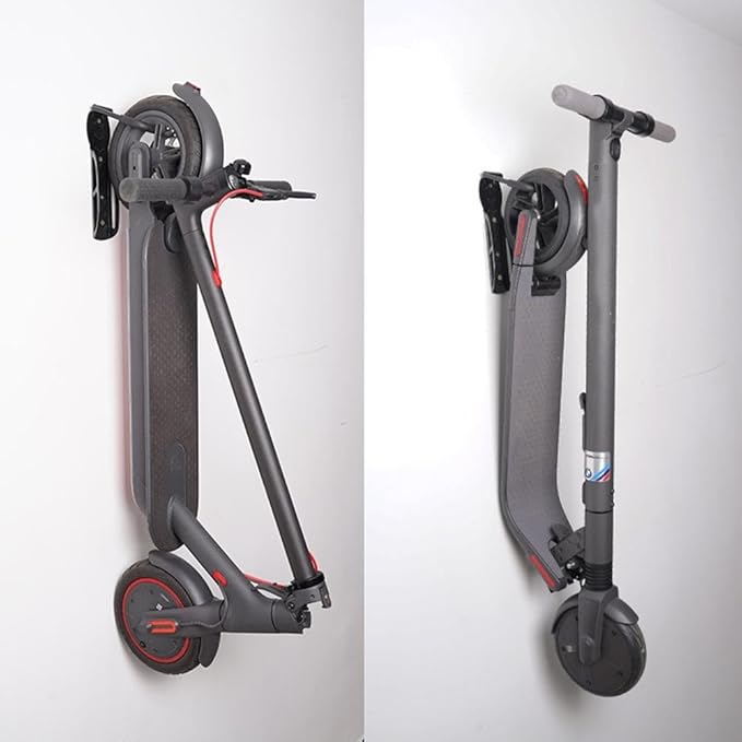 AceTaken Eletric Scooter Rack Wall Mount,Scooter Hangers for Indoor,Garage,Shed, Vertical Hook Holder for Bike,Electric Scooter,Kid Scooter, Heavy Duty Holds Up to 60 lbs