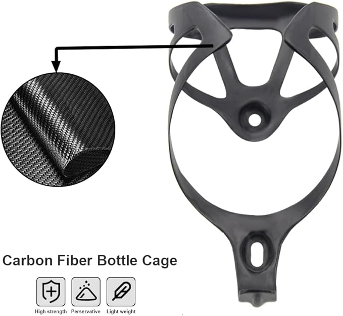 RXL SL Carbon Bottle Cages for Road Bike Superlight Water Bottle Holder Bike 20g Road Bike MTB Cycling Bike Bottle Cage Carbon Water Bottle Cage Holder Brackets 20g UD Matte