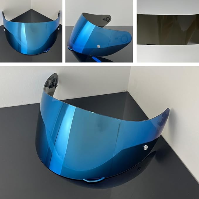 Helmet Visor Replacement,Motorcycle Helmet Face Shield for ILM 902,902L,902BT (Revo Ice Blue-Day Use Only)