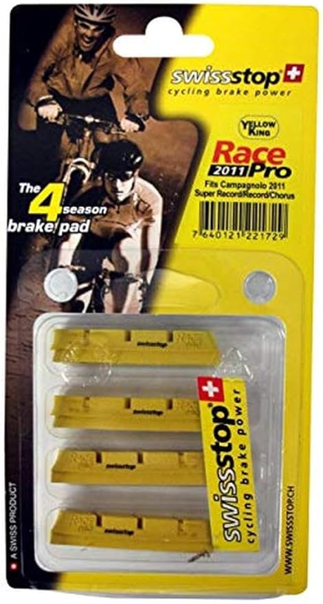 SwissStop RacePro Brake Pads (Fits Campagnolo), 4 Pads (Complete Bike)