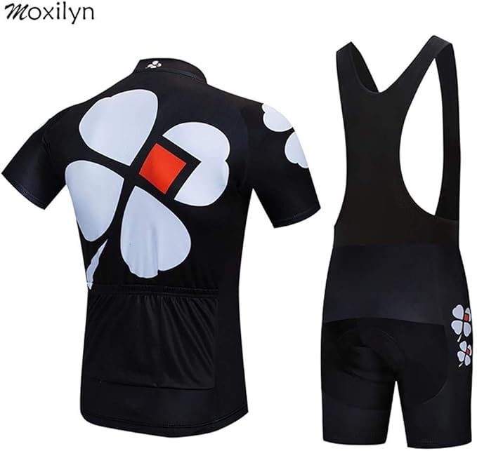 MOXILYN Men's Cycling Jersey Full Zip Riding Clothing Mountain Bike Tops Quick Dry - Bike Shirts