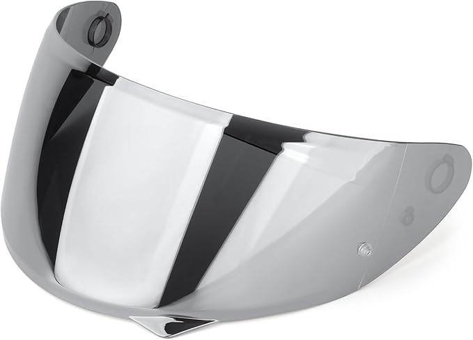 LKV HJ-34P Helment Visor Replacement - HJC C10 Motocycle Helmet Visor UV Protection Face Shield Compatible with HJ34P HJC C10 (Chrome Silver)