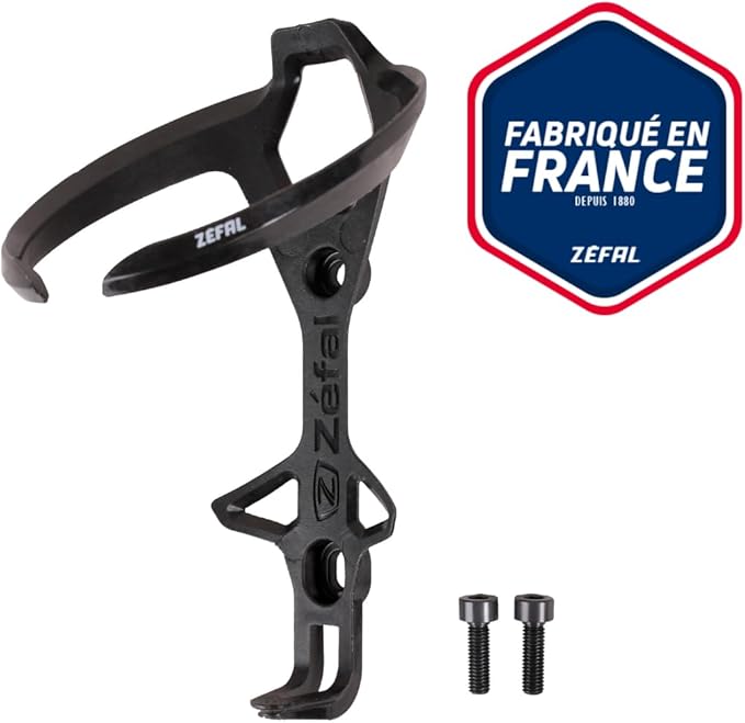 Zefal Pulse L2 Carbon Bottle Cage – Black – Ultralight 18 g Injected Carbon Fiber Design with Top-Load Access, Universal 72–76 mm Fit, 7075 T6 Aluminum Screws Included