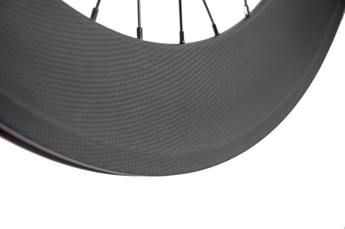 Carbon Fixed Gear Wheelset 700C 88mm Track Wheel Clincher Matte Finish