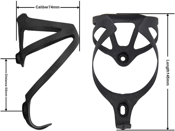 [US Stock] RXL SL Full Carbon Fiber Water Cup Cage Carbon MTB Road Bike Bicycle Water Bottle Holder Super Light 3K Gloss 20g Black White