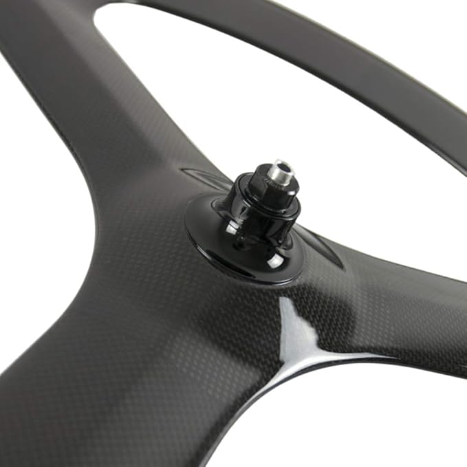 Superteam 70mm Road Bike 3 Spoke Wheelset Tri-Spoke Wheel Clincher 700c