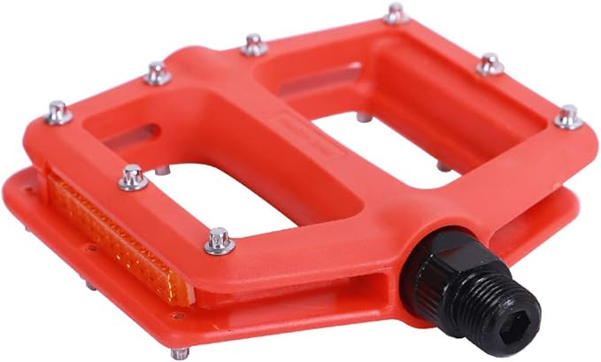 DRBIKE Mountain Bike Pedals MTB Pedals 9/16" Sealed Bearing Lightweight Nylon Bicycle Flat Platform Pedals for MTB BMX Road Bike Kids Bike Replacement Pedal
