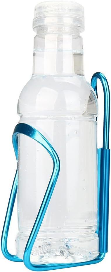 Lightweight Aluminum Alloy Bicycle Water Bottle Cage Holder for Outdoor Activities, Bike Bicycle Cycling Drink Water Bottle Rack Holder Cage (Blue)
