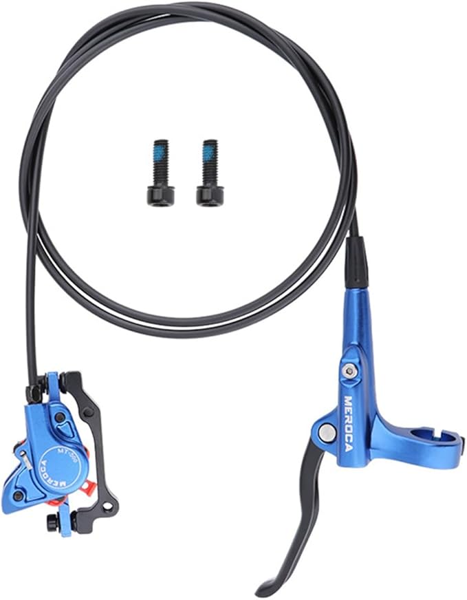 FukkeR Mountain Bikes Hydraulic Disc Brake Kit Left Rear 1400mm Aluminum Alloy Bicycles Brakes with is/PM Adapter for Road Bicycles BMX XC Trail E-Bikes Fat Bikes