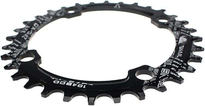 CYSKY 104 BCD Chainring 30T to 52T Narrow Wide Chainring with Sprocket Bolts for 1x Set-up Road Bike Mountain Bike BMX MTB Gravel Ebike
