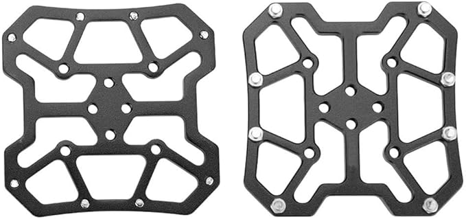 1 Pair Aluminum Alloy Bike Clipless Pedal Adapters to Universal Platform Pedal Converter for Mountain & Road Bikes