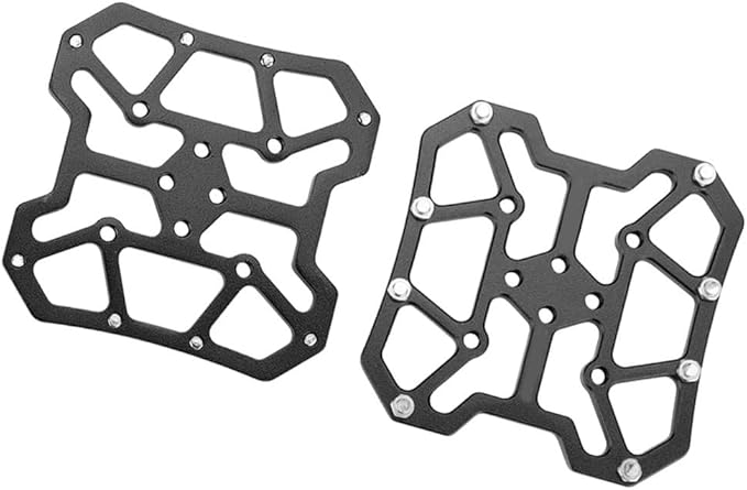 1 Pair Aluminum Alloy Bike Clipless Pedal Adapters to Universal Platform Pedal Converter for Mountain & Road Bikes