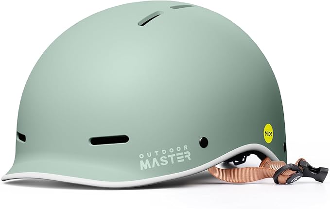OutdoorMaster MIPS Adult Bike Helmet,Adjustable Cycling Helmet for Men & Women - Safety Certified for Bicycle Skateboard Road Bike Skating Roller Commuting Helmet