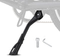 Bike Kickstand Center Mount - Adjustable Kickstand for Mountain, Road & Ebikes - Wide Reinforced Base Fits 26"/29" Wheels - Aluminum Alloy Supports 35kg Load