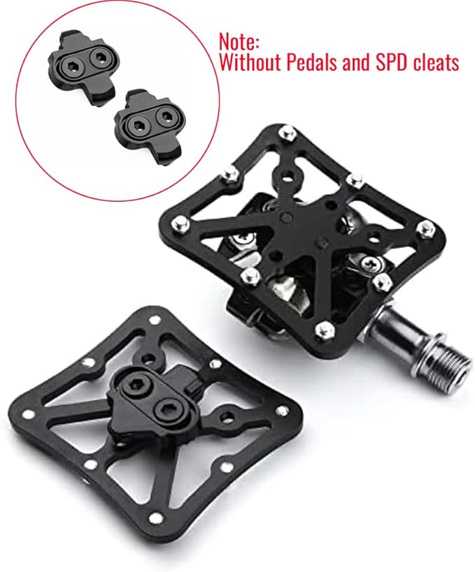 Clipless Clip-in Platform Adapter Pedal for Shimano SPD Pedals Aluminum Alloy Bike Pedal Adapter