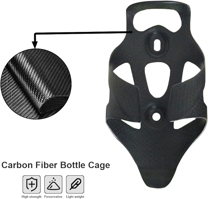 RXL SL Bike Carbon Water Bottle Cage Ultralight Full Bike Water Botttle Holder for Bicycle Water Bottle Holder Bike Bottle cage for Road Bike 3K Matte Carbon Bottle cage for Road Bike