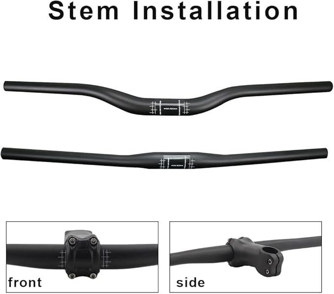 Carbon Handlebars, Mountain Bike Handlebars, Riser Bars 31.8mm 3K Matt Glossy 680mm 700mm 720mm 740mm 760mm MTB Handlebars for Mountain Bikes,Road Bike