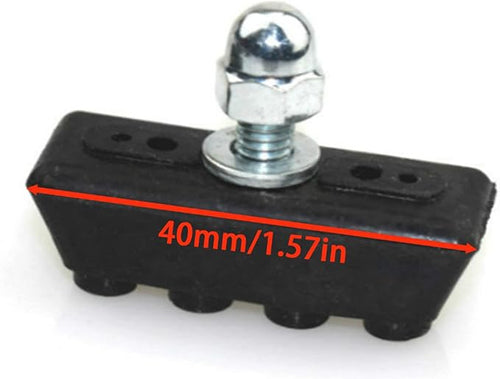 2 Pair Bike Brake Pads, Rubber V-Brake Pads for Mountain & Road Bicycles, Quiet & Non-Skid Cycling Accessories for Enhanced Safety