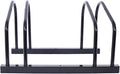 2-Bike Floor Stand, Heavy-Duty Bike Parking Rack for Garage Storage, Indoor/Outdoor Bicycle Floor Stand Fits 22–28" Wheels, Holds Tires up to 2.15", Steel Bike Organizer for Mountain & Road Bikes,Blac