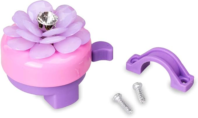 Mini-Factory Bike Bell for Girls, Pink Bicycle Handlebar Bell Cute 3D Unicorn/Lollipop/Swan/Mermaid Pattern Bike Safe Cycling Ring Horn