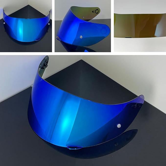 Helmet Visor Replacement,Motorcycle Helmet Face Shield for ILM 902,902L,902BT (Revo Deep Blue-Day Use Only)